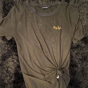 “BOY BYE” mesh shirt/dress💕